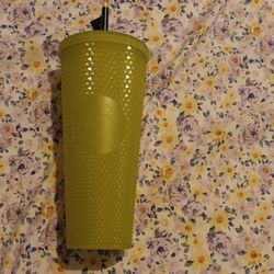 2022 Starbucks Halloween Glow in the Dark Lemongrass Studded Tumbler 24 oz Venti