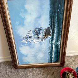 Sailing Ship Oil Painting