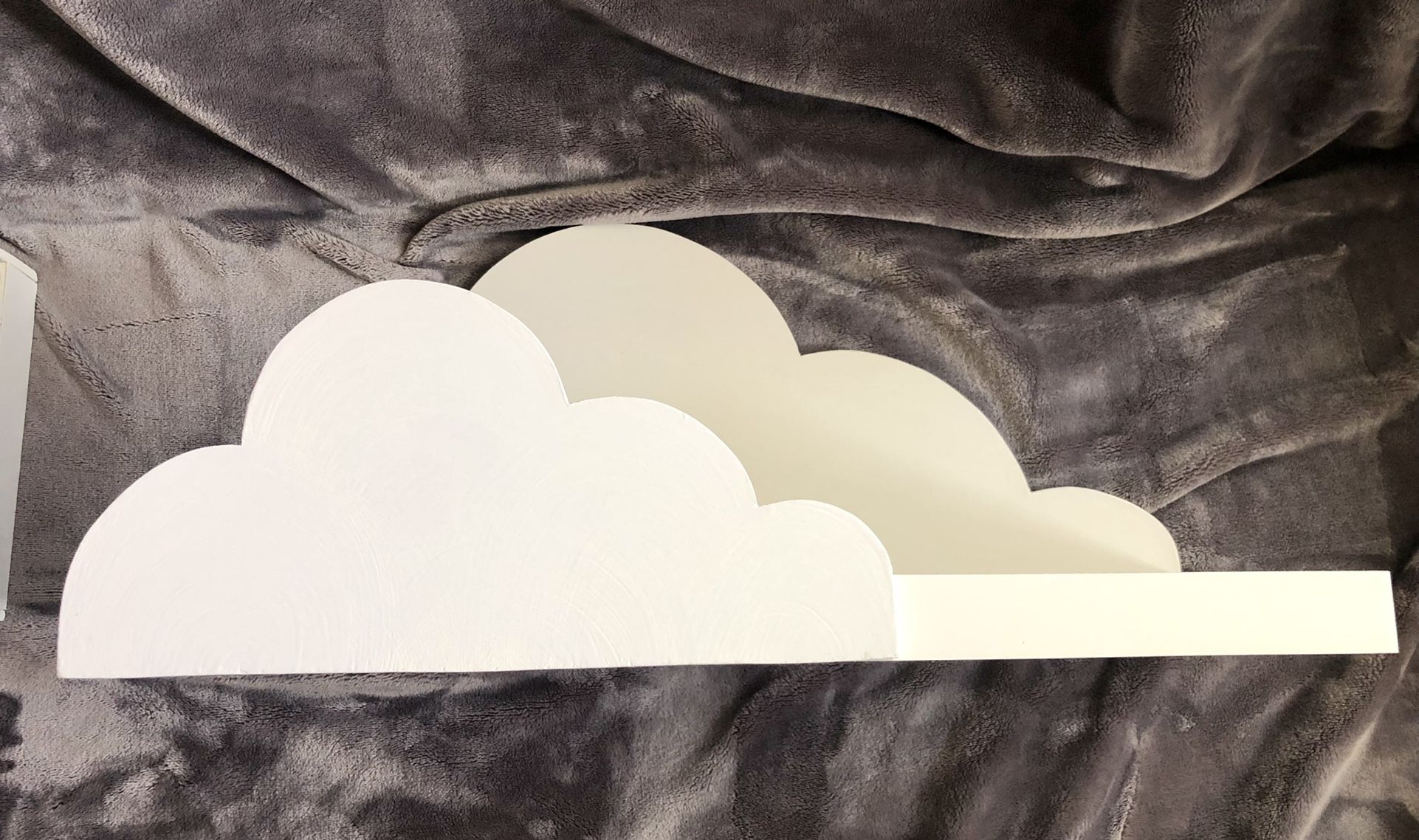 2X Custom Made Wood Cloud ☁️ Shelves Cloud ☁️  $40 EACH