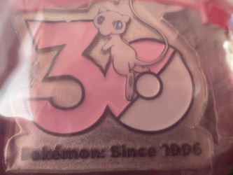 Mew 30th Anniversary Gacha Pokemon keychain