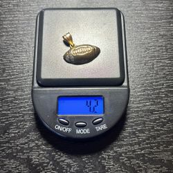 Football Pendant 10k Gold