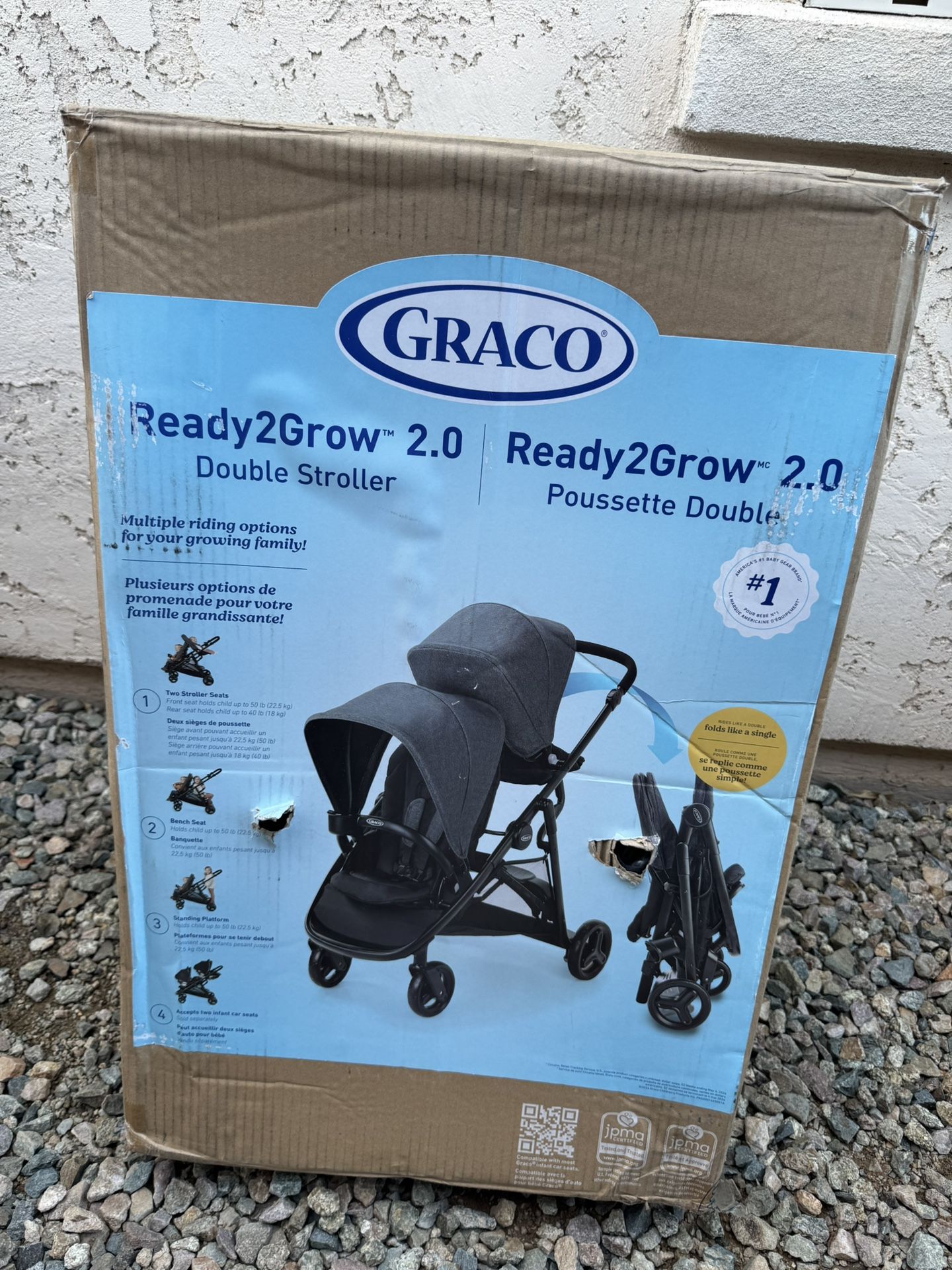 New! Graco Ready2grow Double Stroller