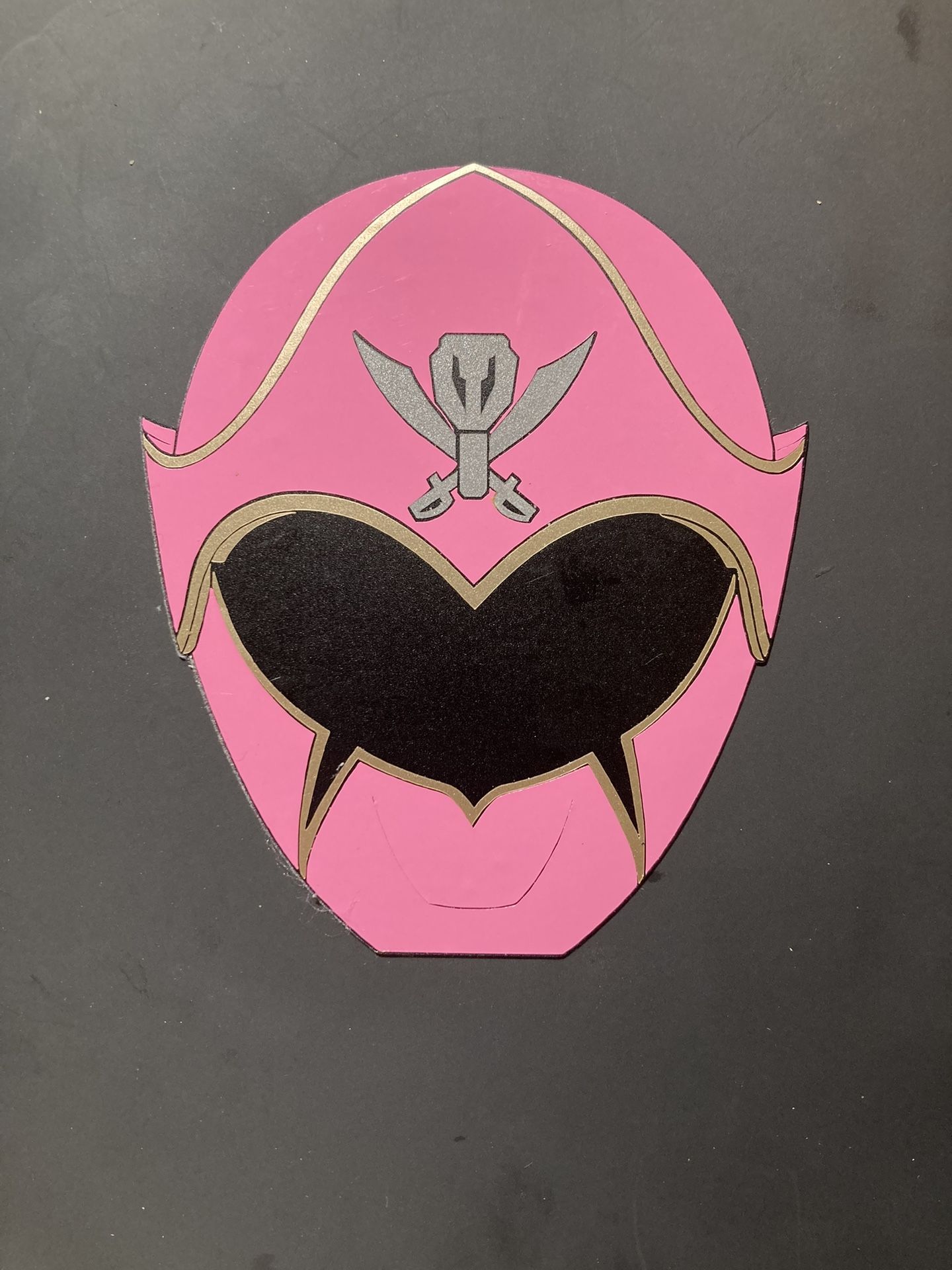 Power Ranger Pink Reflective Magnet