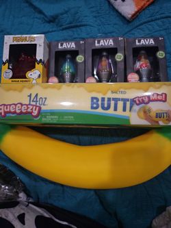 Squishies toy butter lava lamp peanuts