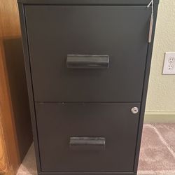 Black File Cabinet 