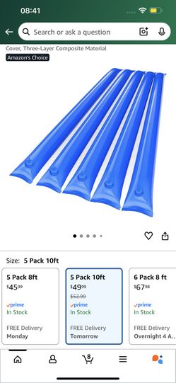 Vinyl Winter Pool Equipment Water Bags 