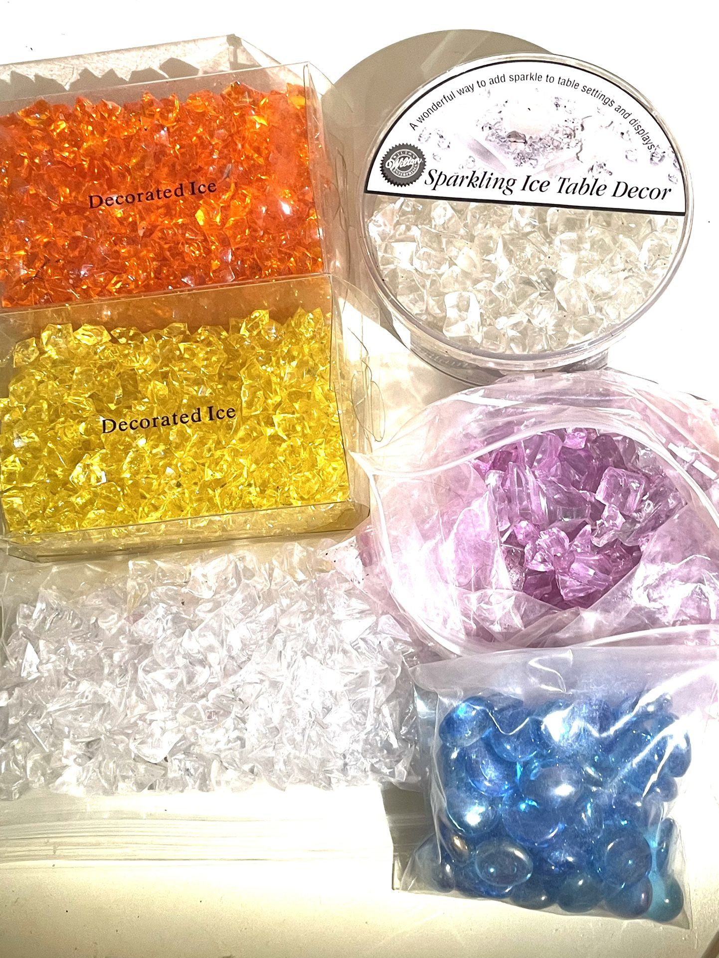 Colorful Decorative Acrylic Ice