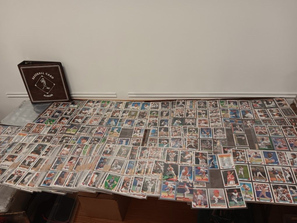 Baseball Card Lot With Binder