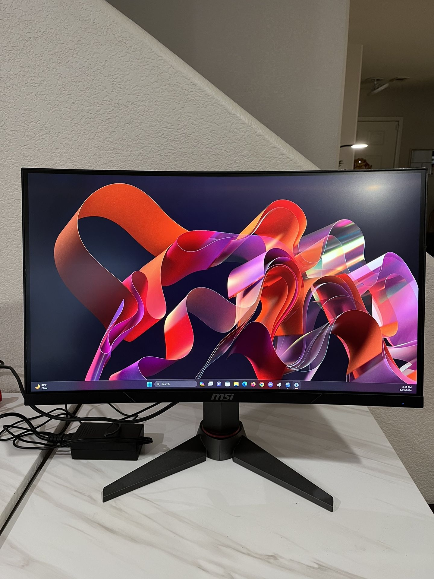 MSI OPTIX MAG24C Curved Gaming Monitor 1920 x 1080 - 24"