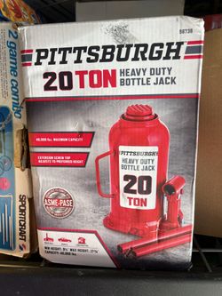 Pittsburgh 20 TON Heavy Duty Bottle Jack New In Box 