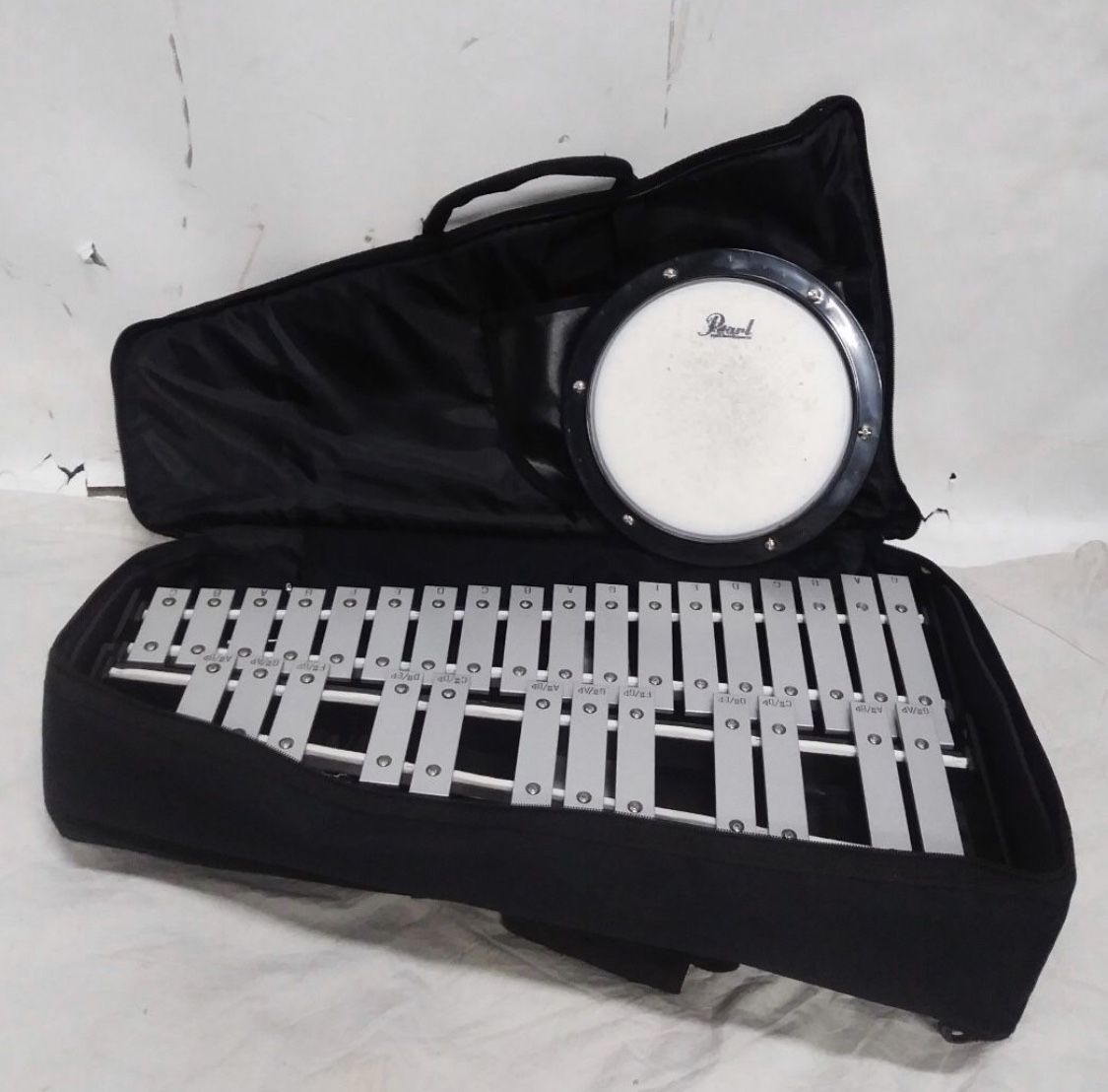 Open Box Never Used Pearl PK910C Educational Bell Kit with Rolling Cart 8 in.
