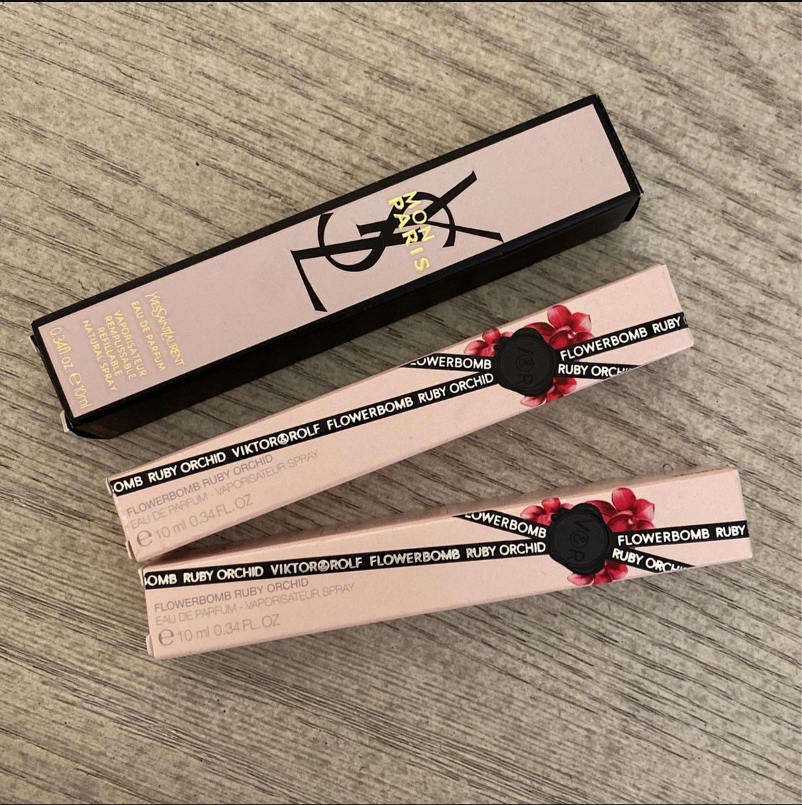 3-pc Ysl and Viktor&Rolf Travel Perfume 