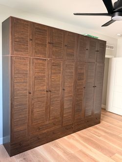 two section closet