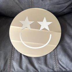 New Smile Smiley Face Mirror Wall Hanging 