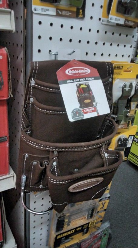 MCGUIRE- NICHOLAS NAIL AND TOOL POUCH LEATHER SUEDE