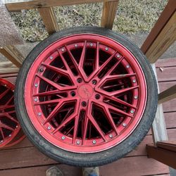XXR 571 Candy Red Wheels