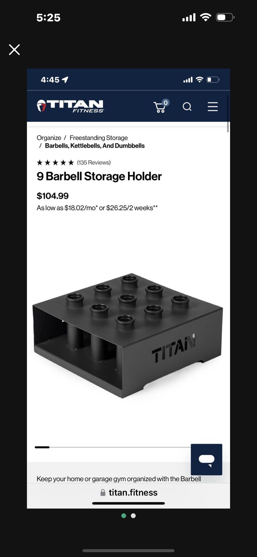 9 Barbell Storage Holder 