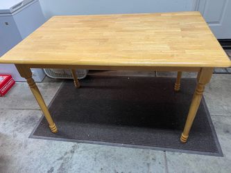 Wood Craft Table / Small Dining Table + Chair