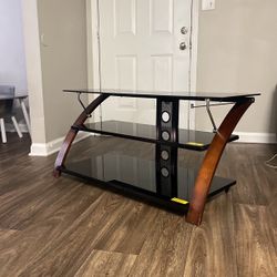 Entertainment  Center : BLACK GLASS 