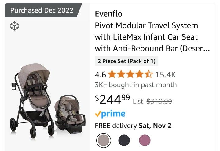 Stroller And Car Seat Combo