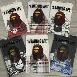 Bape Ape Tees All Colorways And Sizes Each For $50!
