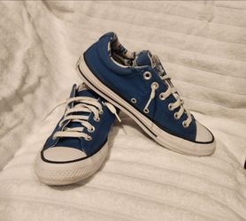 Converse Men's Shoe's "CTAS Street Slip''--DK Marina Blue/White/Black size 5