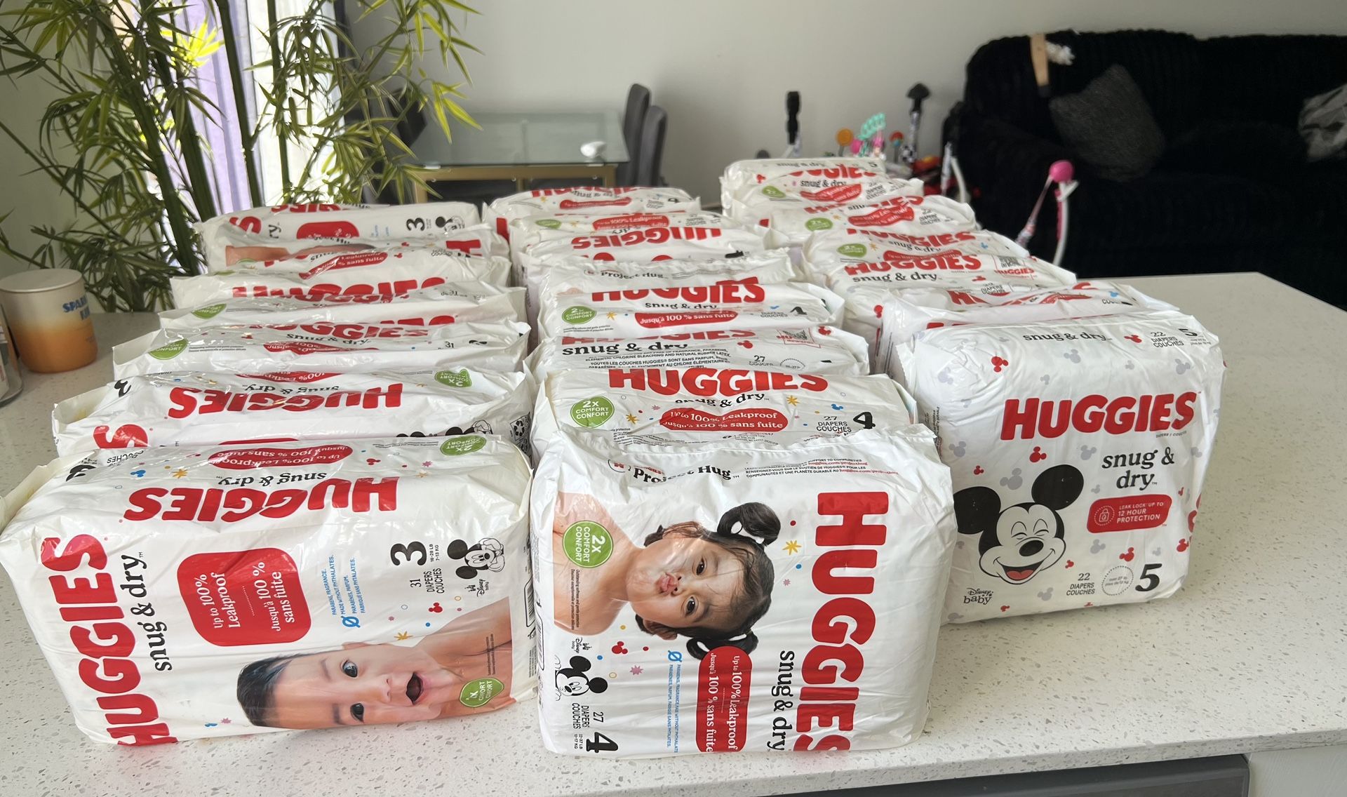 Huggies Size 3,4,5 