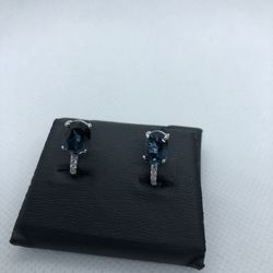 Blue Topaz Earrings