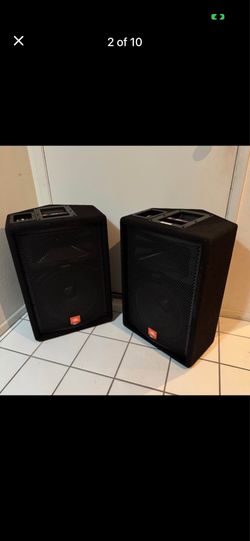 Lot of 2 JBL Speakers JRX-100 Model JRX112M  250-500 Watts 8 ohms