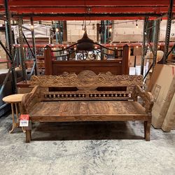 MEGA SALE! Reclaimed Teak Oiled Daybed Bali Bench (Save $999)