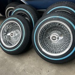 13x7 Wire Wheels And Tires