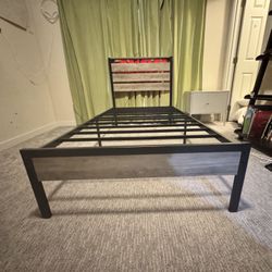 Twin Size Bed Frame W/ LED lights And USB Charging 
