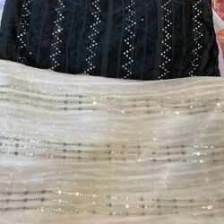 Black And White Scarves