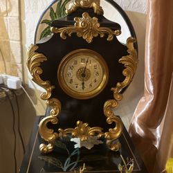 Beautiful antique metal casing clock