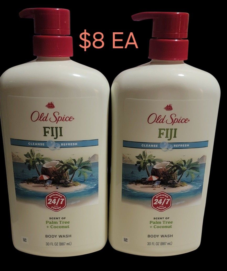 OLD SPICE FIJI BODY WASH $8EA