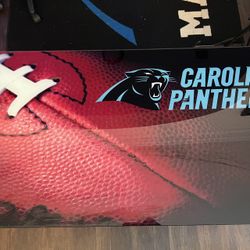 Carolina Panthers Glass Desk