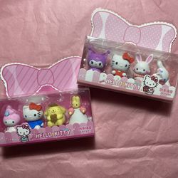 Sanrio 4 pack character erasers 