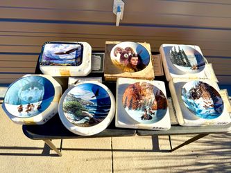 7 PC Collectible Plates With Certificates of Authenticity