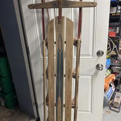 Vintage Sled 66” With Floating Steering Good Condition. Must Pick Up