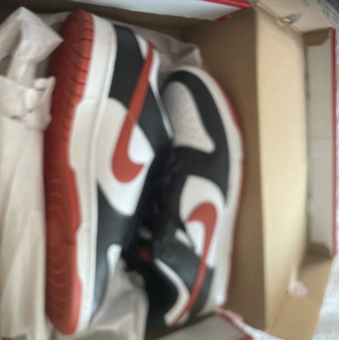 Nike, dragons red dunks, 7.5