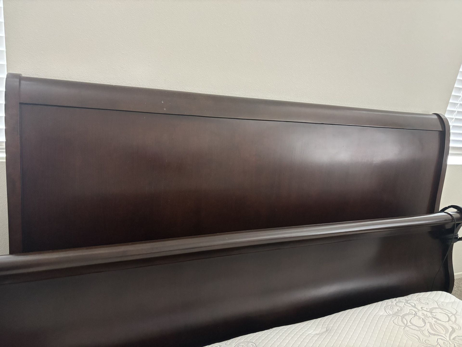 King Size Headboard, Mattress & Box Spring