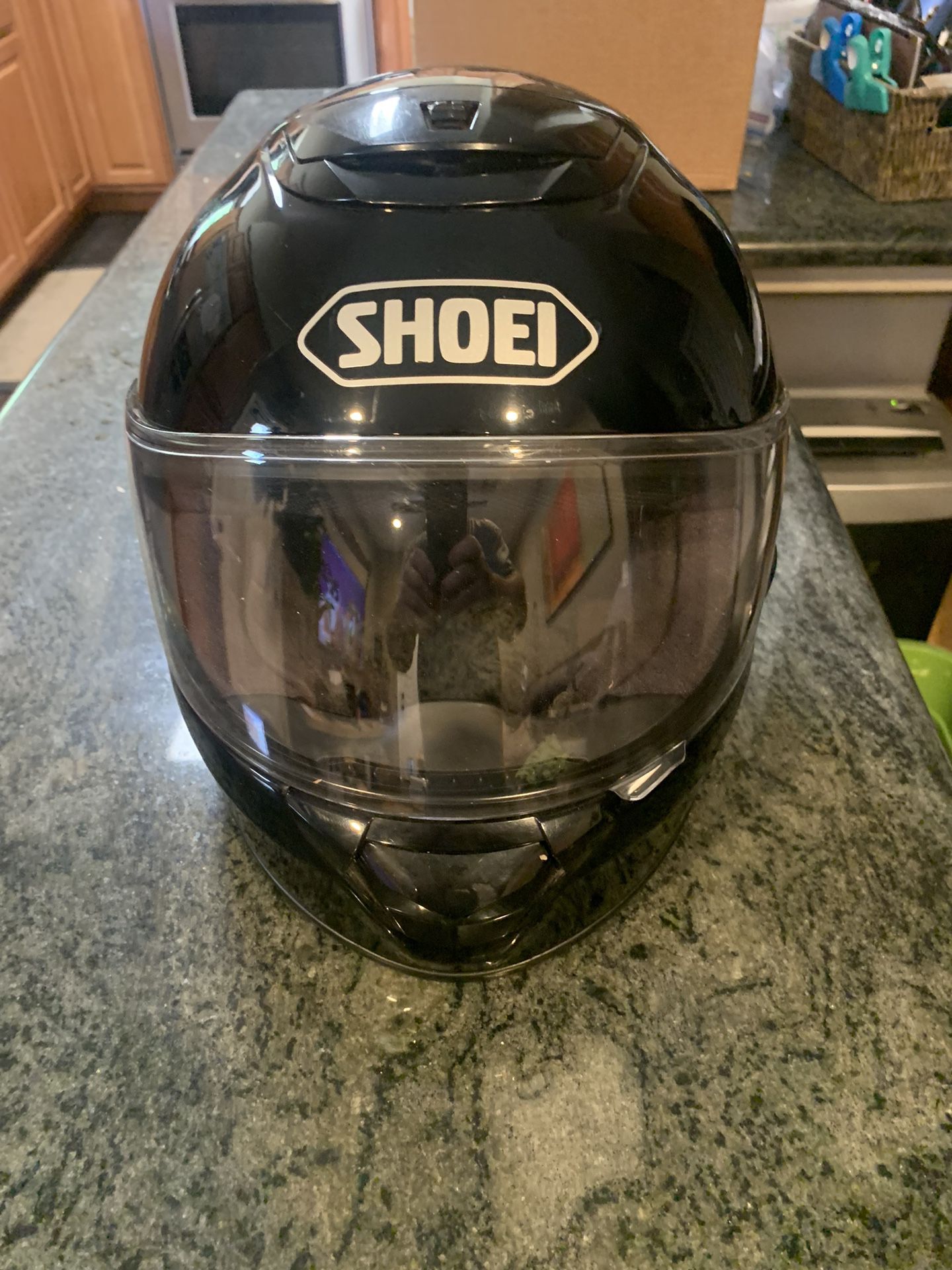 Shoei Gloss Black Full face Helmet XXL Like New Condition 