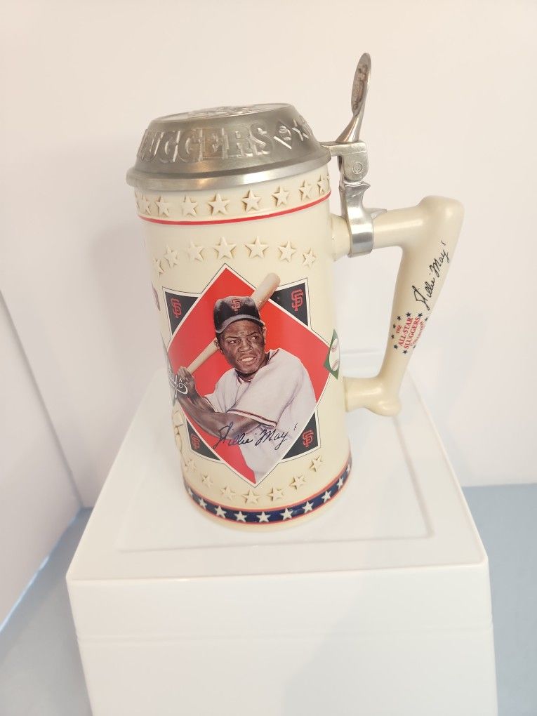 WILLIE MAYS souvenir tankard Stein Giants legend Longton Crown Stein Limited
