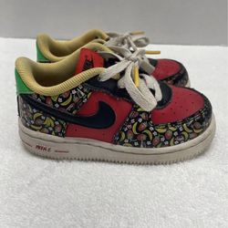 Nike Air Force 1 Strawberry Banana Red Black Multicolor | Size 7c
