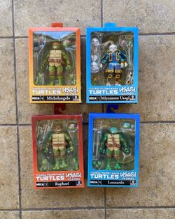 Neca Tmnt Figure Lot Usagi Yojimbo Michelangelo Ninja Turtles