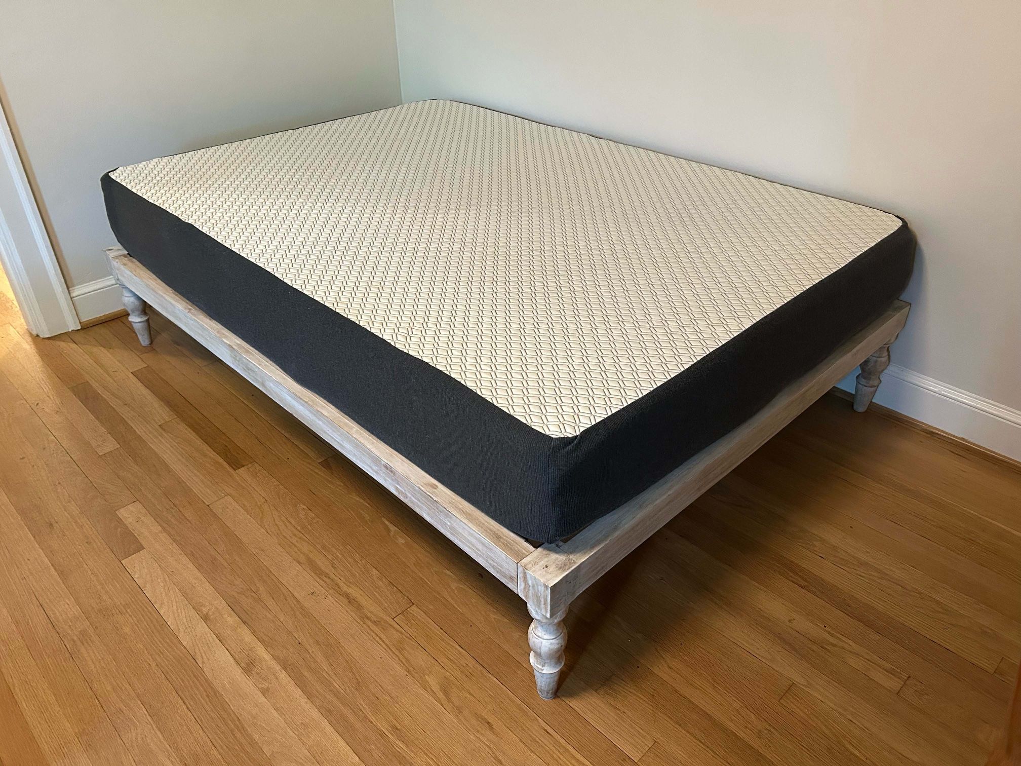 Full Mattress + Wood Bed Frame