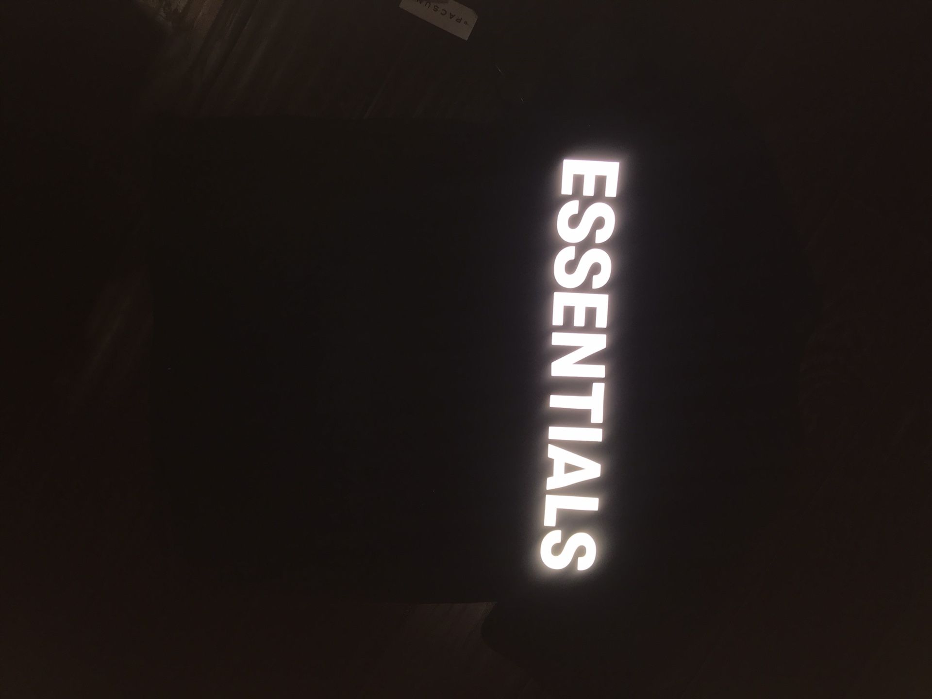 FOG ESSENTIALS BLACK 3M TSHIRT