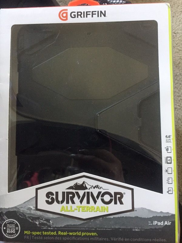 Survivor ipad Air Case Cover Plastic and Rubber NEW