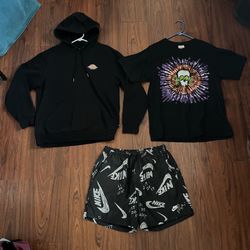 Men’s Dickies Hoodie & Nike Shorts size L