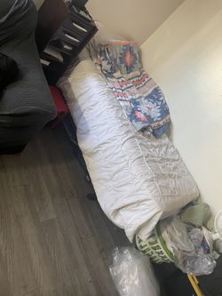Single Bed Frame With Matress